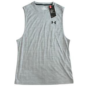UNDER ARMOUR MENS Gray Tank Small NWT